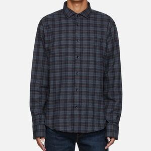 Rag & Bone Pursuit Rove Plaid Flannel Shirt Button Up Long Sleeve Cotton Medium